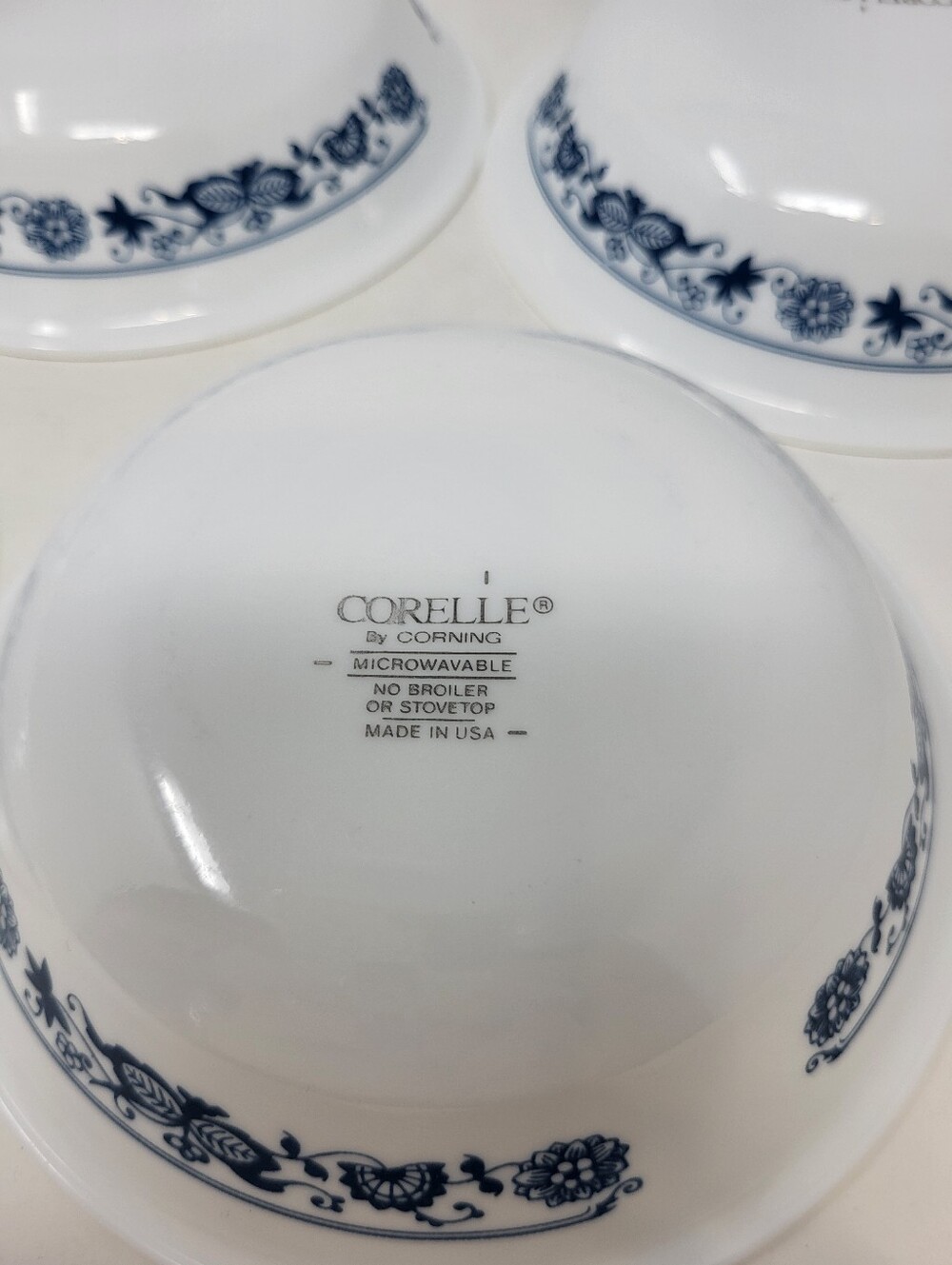Corelle Old Town Blue Small Prep Bowl 5.25 Inches Glassware Floral Set of 5 - Picture 2 of 7